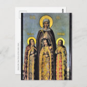 Carte Postale Martyrs Foi, Espoir, Charité, Leur mère, Sophia (Devant / Derrière)