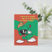 Carte Postale MARVIN LE MARTIAN™ avec pointes laser (Debout devant)
