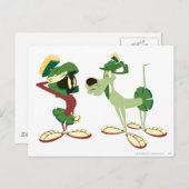 Carte Postale MARVIN LE MARTIAN™ et K-9 (Devant / Derrière)