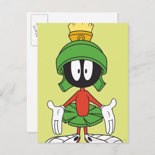 Carte Postale MARVIN MARTIAN™ Confus (Devant / Derrière)