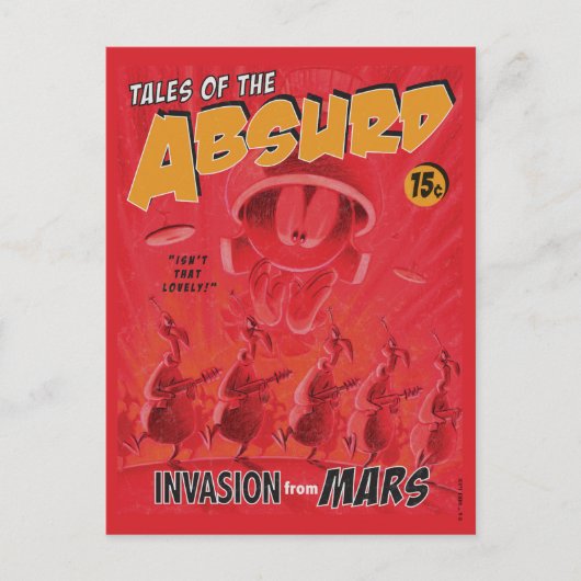 Carte Postale MARVIN MARTIAN™ Retro Invasion from Mars Comic (Devant)
