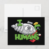 Carte Postale MARVIN THE MARTIAN™ I Laser Humains (Devant / Derrière)