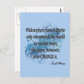 Carte Postale Marx (Devant / Derrière)