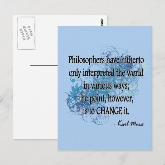 Carte Postale Marx (Devant / Derrière)