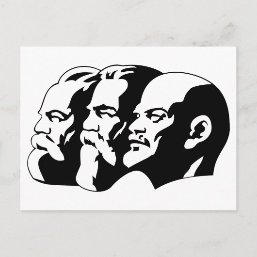Carte Postale Marx, Engels et Lénin (Devant)