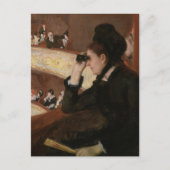 Carte Postale Mary Cassatt - Dans la loge (Devant)