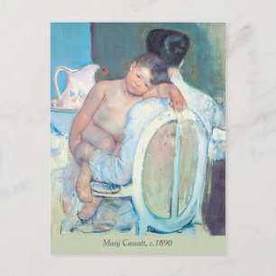 Carte Postale Mary Cassatt Femme assise avec bras enfants CC1204