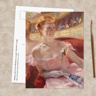 Carte Postale Mary Cassatt - Femme au collier de perles dans une