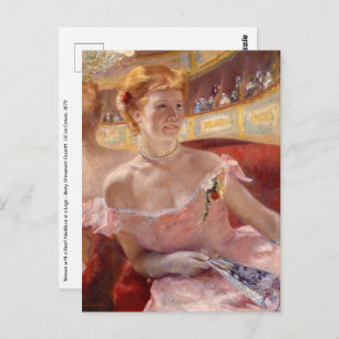 Carte Postale Mary Cassatt - Femme avec collier de perle dans un