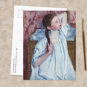 Carte Postale Mary Cassatt - Jeune fille arrangeant ses cheveux
