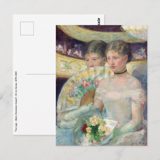 Carte Postale Mary Cassatt - La Loge (Devant / Derrière)