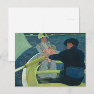 Carte Postale Mary Cassatt La Partie de Voile Art Impressionnist