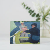 Carte Postale Mary Cassatt - La Partie en barque (Debout devant)
