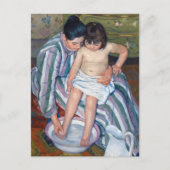 Carte Postale Mary Cassatt - Le bain de l'enfant / Le bain (Devant)