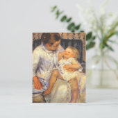 Carte Postale Mary Cassatt-Mother sur le point de laver son enfa (Debout devant)