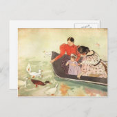 Carte Postale Mary Cassatt - Nourrir les canards (Devant / Derrière)