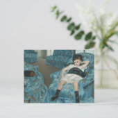 Carte Postale Mary Cassatt - Petite fille dans un fauteuil bleu (Debout devant)