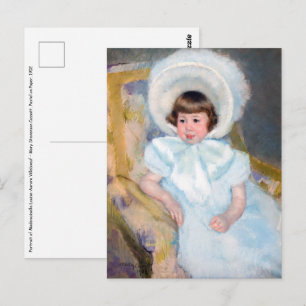 Carte Postale Mary Cassatt - Portrait de Louise-Aurore Villeboeu