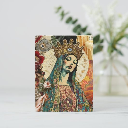 Carte Postale Mary Collage (Debout devant)