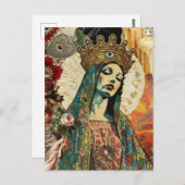 Carte Postale Mary Collage (Devant / Derrière)