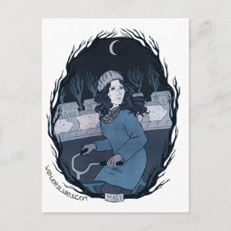 Carte postale "Mary" - Diapositives d'hiver