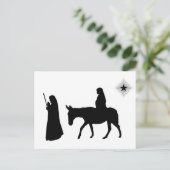 Carte Postale Mary Et Joseph Silhouette (Debout devant)