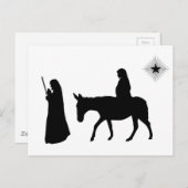 Carte Postale Mary Et Joseph Silhouette (Devant / Derrière)