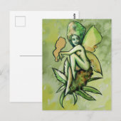 Carte Postale Mary Jane Fairy Green Goddess Toker (Devant / Derrière)