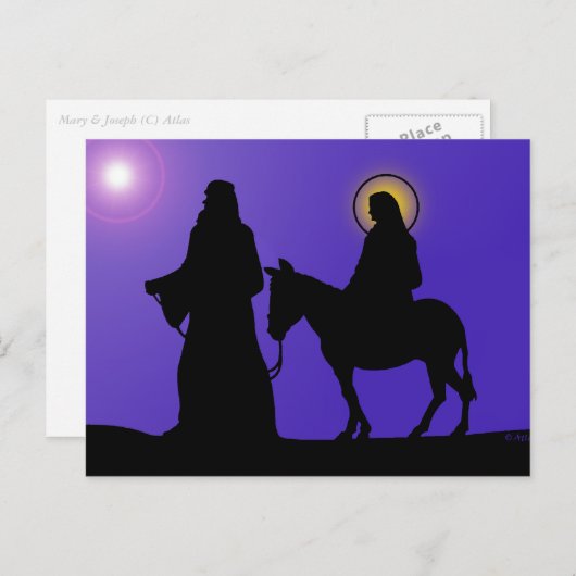 Carte Postale Mary & Joseph (Devant / Derrière)
