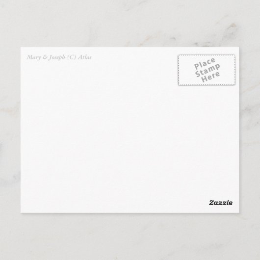 Carte Postale Mary & Joseph (Dos)