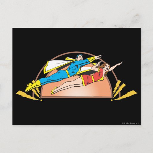 Carte Postale Mary & Junior Fly (Devant)