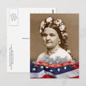 Carte Postale Mary Lincoln, Première Dame des Etats-Unis (Devant / Derrière)