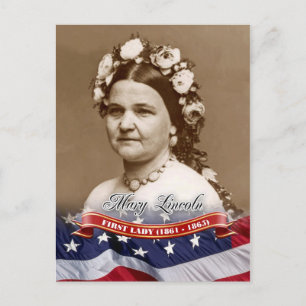 Carte Postale Mary Lincoln, Première Dame des Etats-Unis