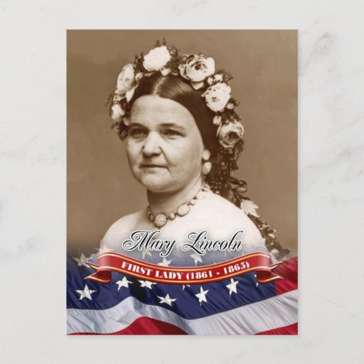 Carte Postale Mary Lincoln, Première Dame des Etats-Unis (Devant)