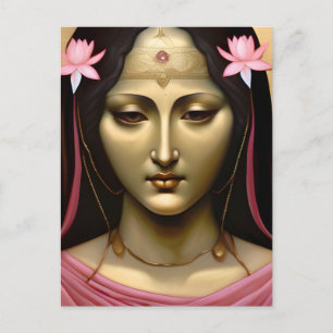 Carte Postale Mary Magdalene Gold et Pink