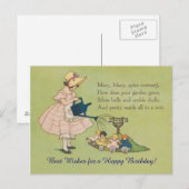Carte Postale Mary Mary Assez Contraire Bonne Anniversaire (Devant / Derrière)