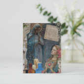 Carte Postale Mary Mixed Media Collage (Debout devant)