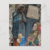 Carte Postale Mary Mixed Media Collage (Devant)