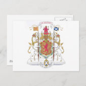 CARTE POSTALE MARY QUEEN DE SCOTS COUR DES ARMES (Devant / Derrière)