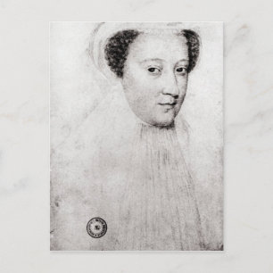 Carte Postale Mary, Reine des Écossais en deuil blanc, 1560