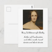 Carte Postale Mary Wollstonecraft Shelley[- Frankenstein Auteur (Devant / Derrière)