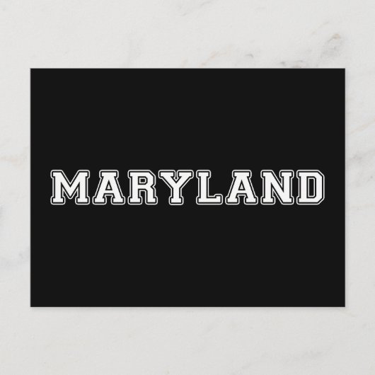 Carte Postale Maryland (Devant)