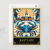 Carte Postale Maryland | Art déco (Devant / Derrière)