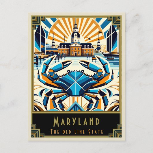 Carte Postale Maryland | Art déco (Devant)