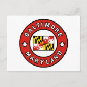 Carte Postale Maryland de Baltimore (Devant)