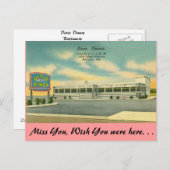 Carte Postale Maryland, Dixie Diners, Baltimore (Devant / Derrière)