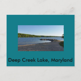 Carte Postale Maryland du lac Deep Creek
