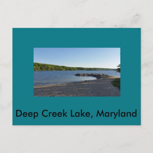 Carte Postale Maryland du lac Deep Creek (Devant)