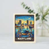 Carte Postale Maryland | Esprit patriotique Vintage (Debout devant)