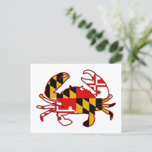 Carte Postale Maryland Flag